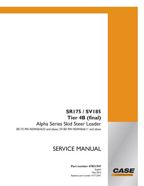 case sr175 repair manual